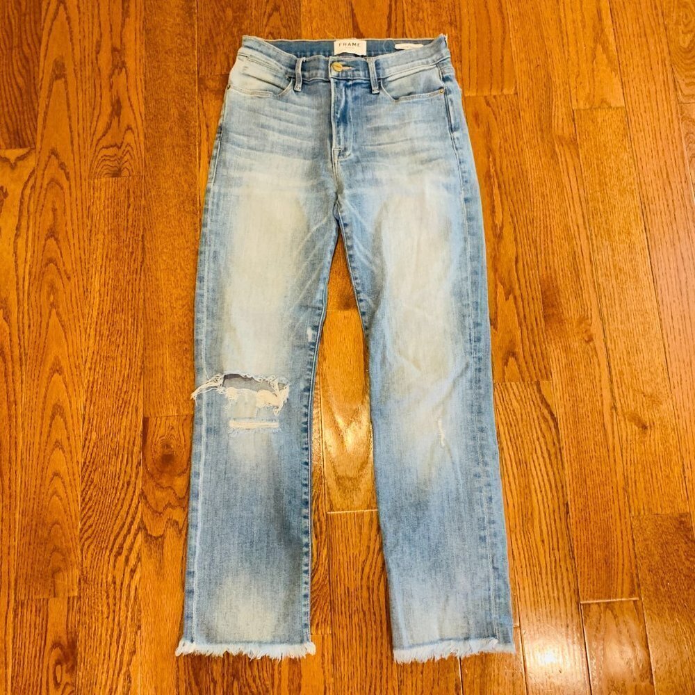Frame Le High Straight Jeans Size 27 - Picture 1 of 12